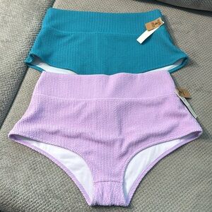 Pink by Victoria Secrets two XL swim bottoms both are nwt.